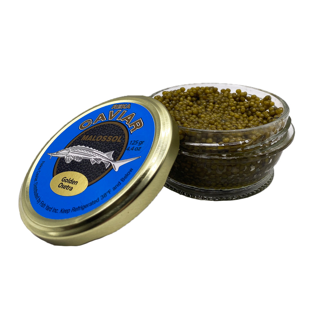 Golden Russian Ossetra Almas Special Reserve Malossal Caviar