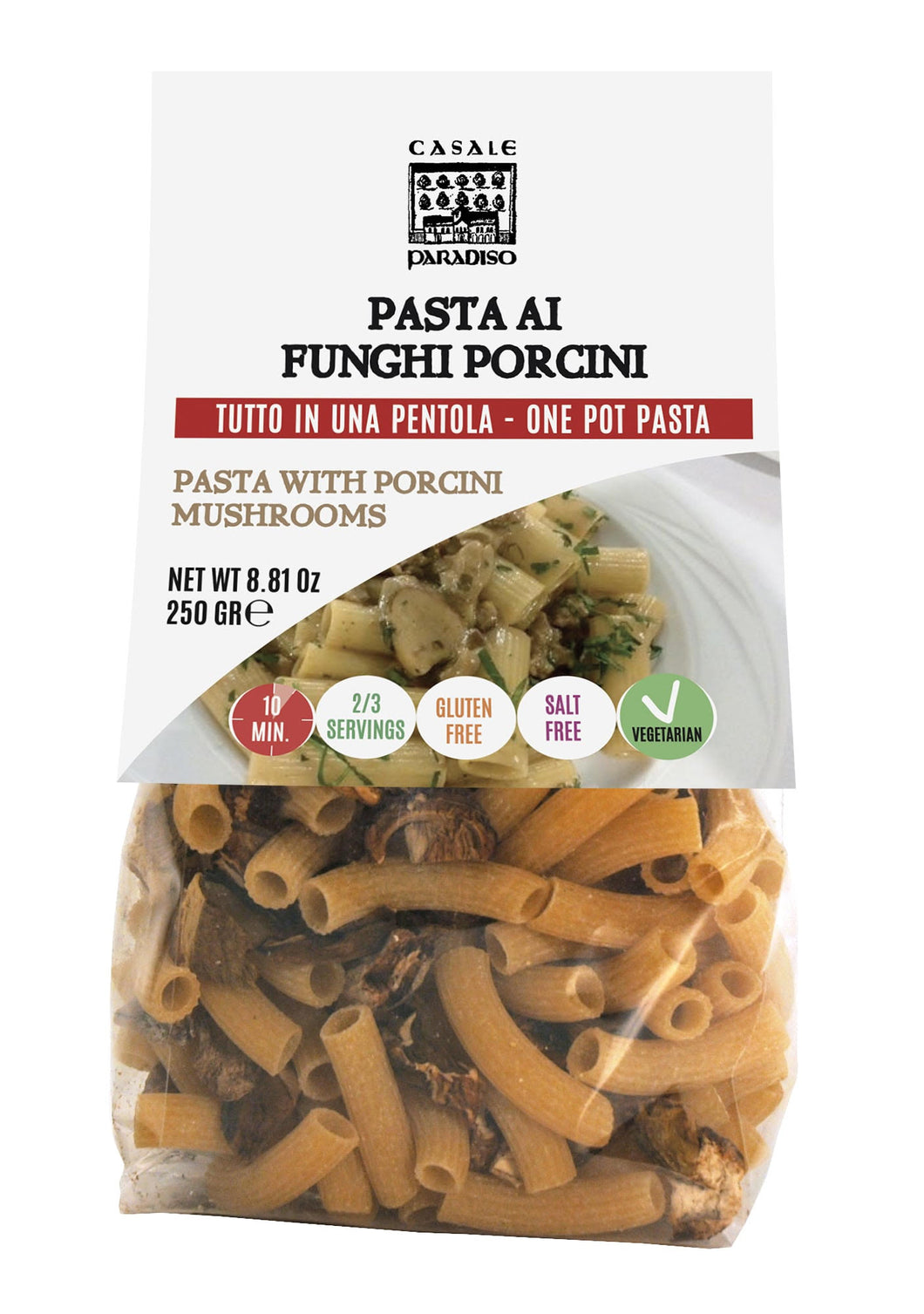 Pasta Ai Funghi Porcini - Pasta with Porcini Mushrooms by Casale Paradiso
