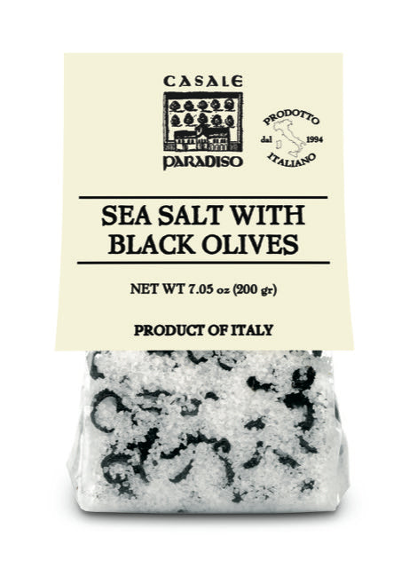 Sale Marino Alle Olive Nere- Sea Salt With Black Olives By Casale Paradiso