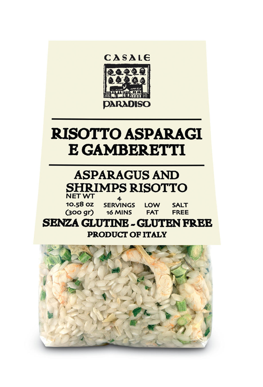 Risotto Asoaragi E Gamberetti- Risotto with Asparagus and Shrimps By Casale Paradiso